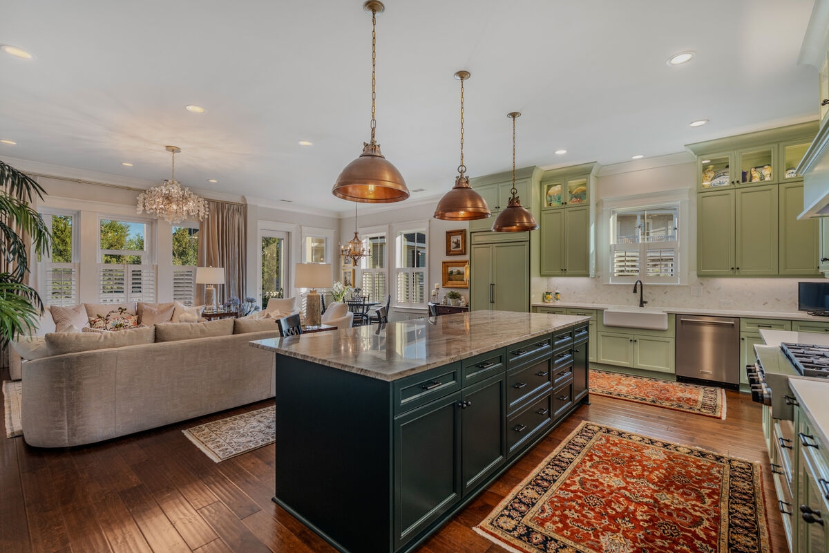 Kitchen and living room
