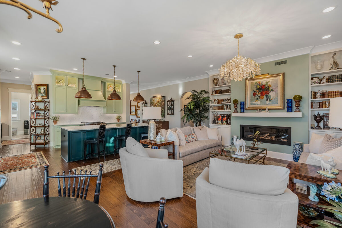 Living room toward the kitchen