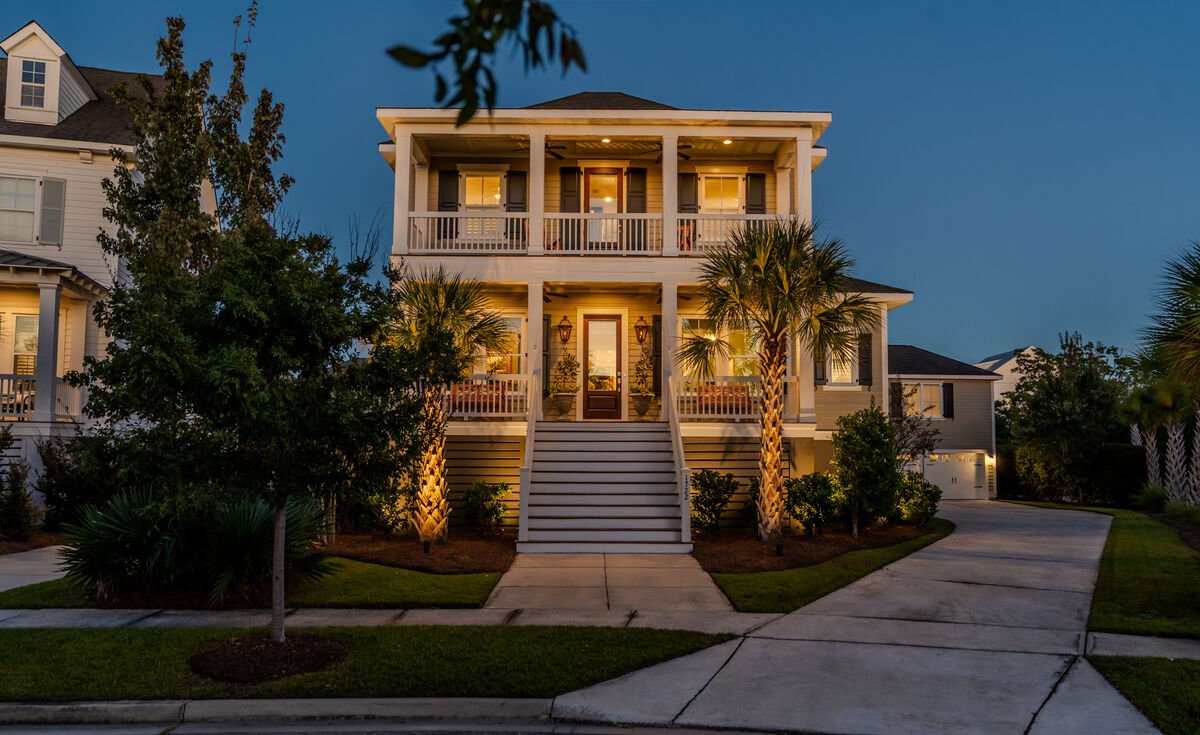 Front at twilight