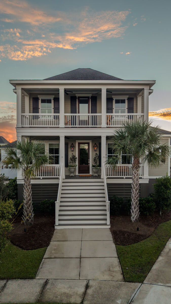 Front at sunset